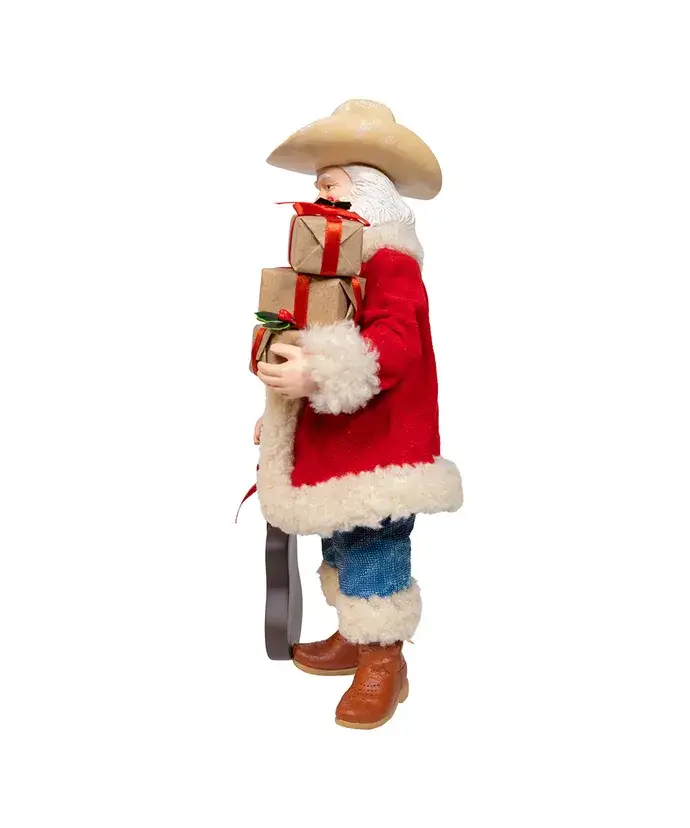 Kurt S. Adler, Inc. - Wholesale Christmas decoration - 11" Westrn Santa W/Guitar+Gift Boxes3