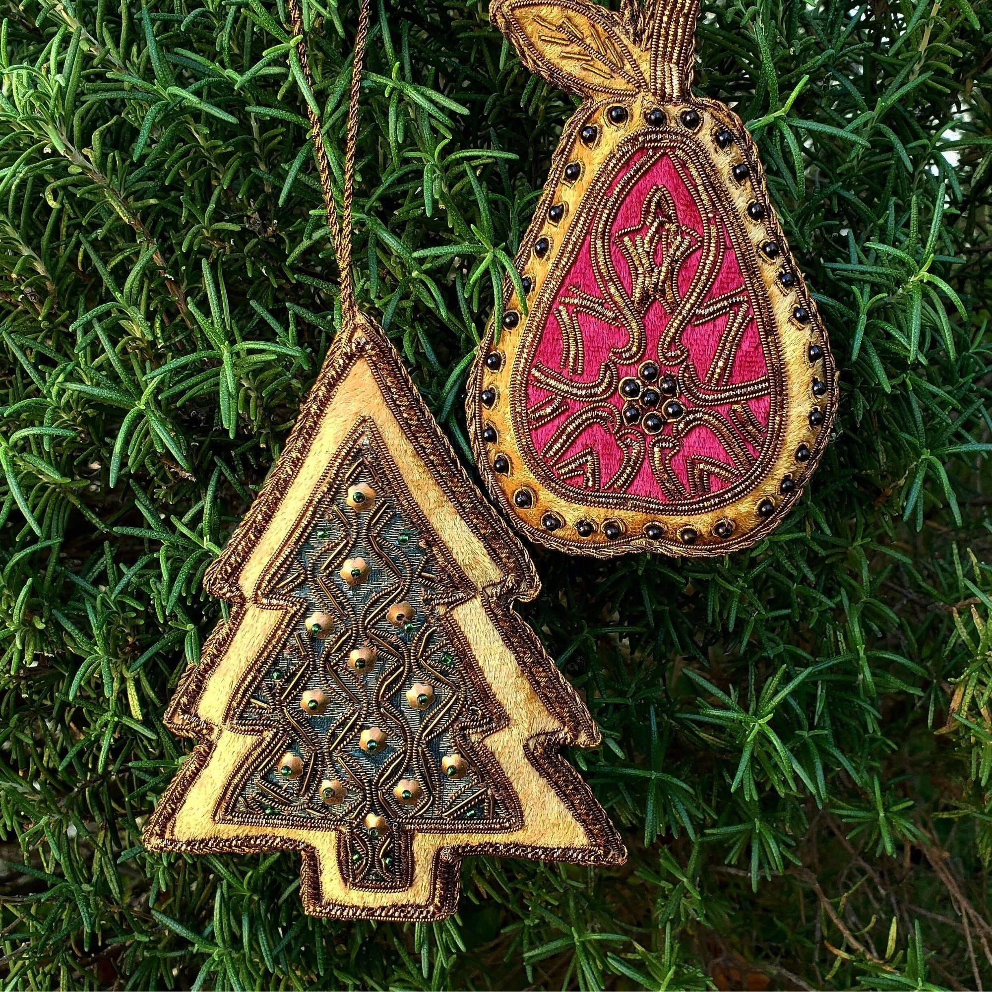 BoutiqueByMariam - Wholesale Ornament - Embroidered Christmas Tree Ornament3