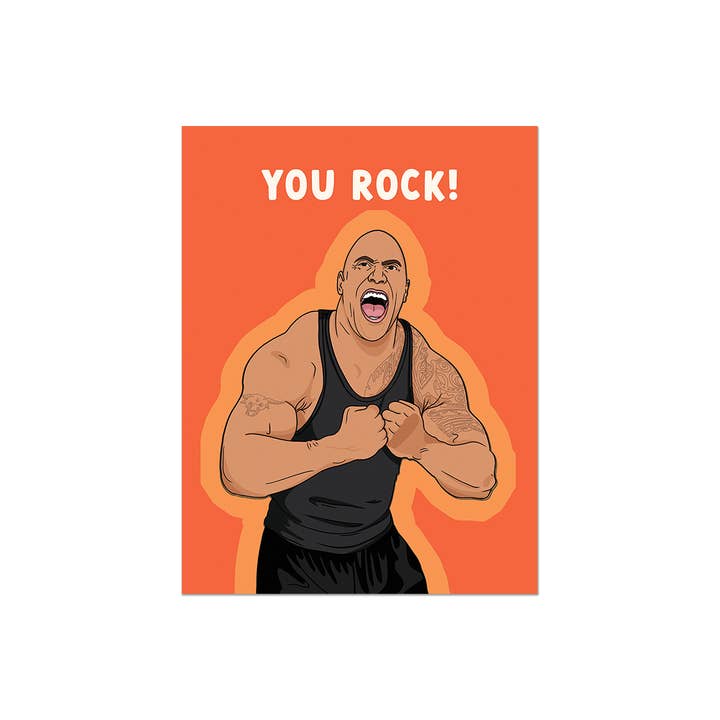 Party Mountain Paper co. - Wholesale Encouragement Card - You Rock | Last Chance