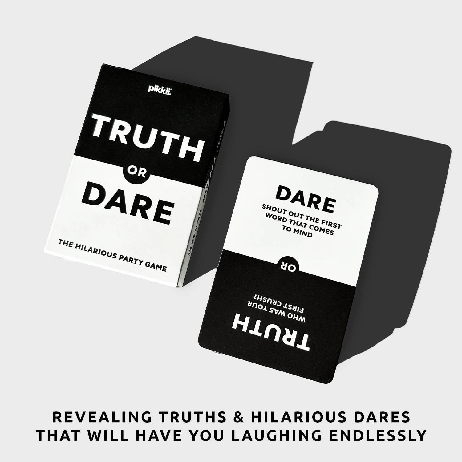 Pikkii - Wholesale Playing Cards - Truth or Dare Playing Cards | Family Game | Travel-Sized Fun2