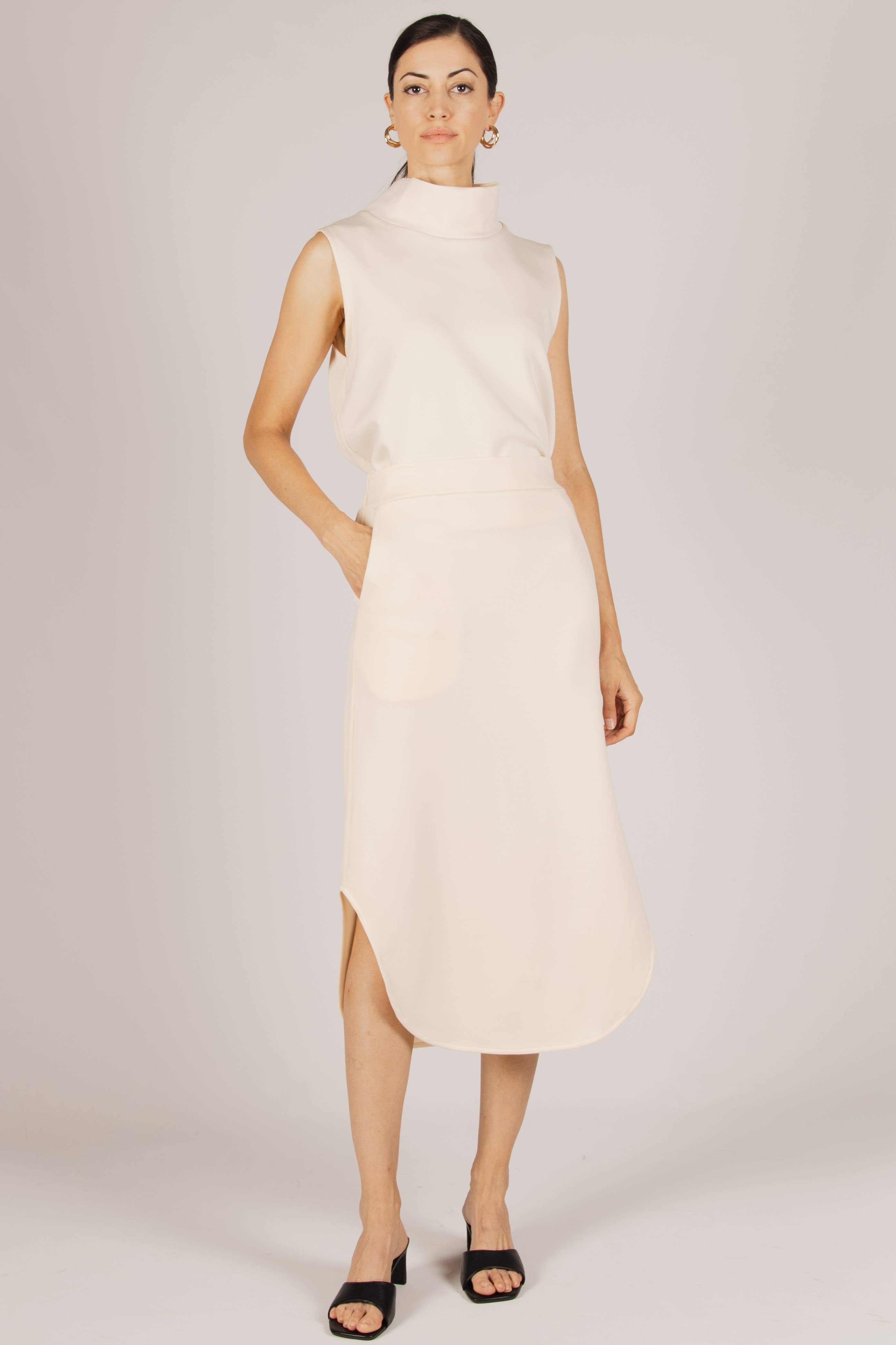 P. CILL - Vendita all'ingrosso Gonna - Donna - Gonna midi in modal Butter P. CILL1