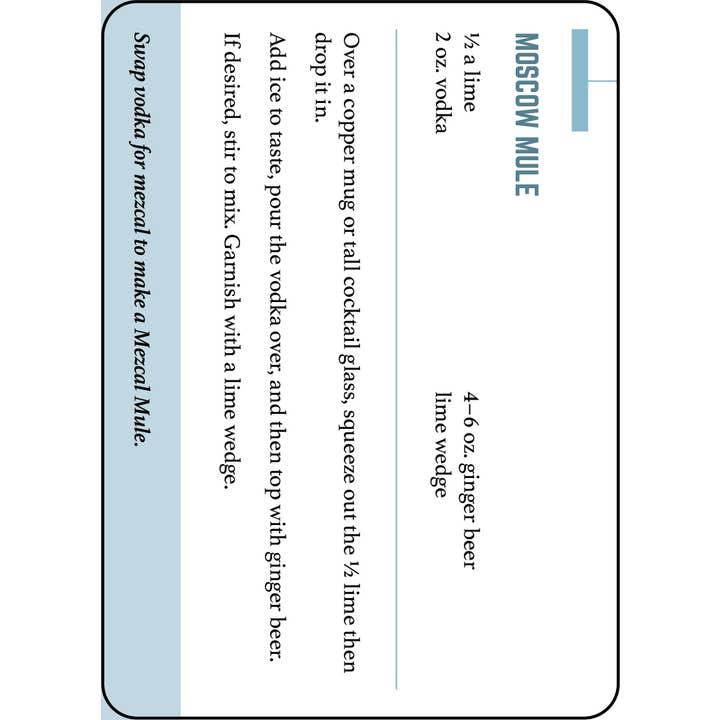 Cottage Door Press - Wholesale Mixology & Beverage - The Art of Mixology Cocktail Recipes Cards2