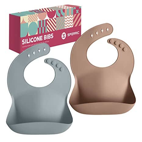 Sperric – wholesale Bib – Baby – Silicone Baby Bibs - Soft Silicone Bib with Food Catcher1