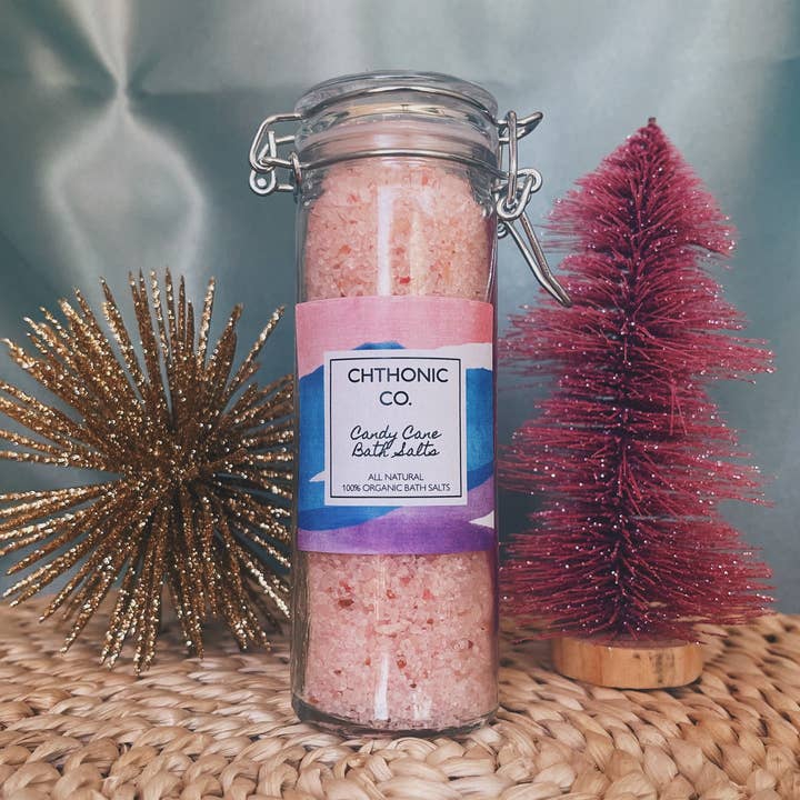 Chthonic Company Sels de bain Candy Cane 4 oz pour la vente par Chthonic Co.