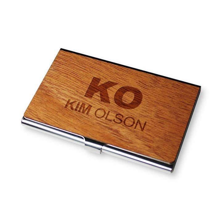 WUDN Handcrafted - Wholesale Business Card Holder - Customizable Wooden Business Card Holder6