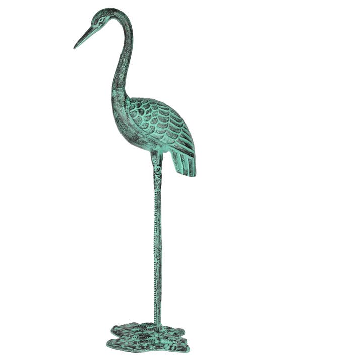 30" Metal Heron Bird for wholesale by Vatican Homes