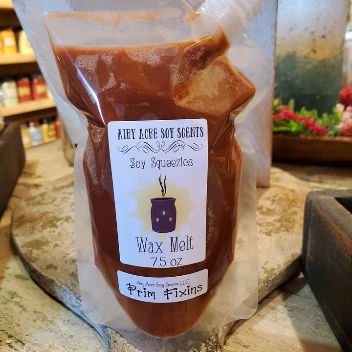 Prim Fixin Squeezable Soy Wax Melt for wholesale by AIRY ACRE SOY SCENTS LLC