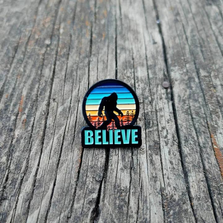 Art Factory LLC - Wholesale Lapel Pin/Button - Believe Big Foot soft enamel pin