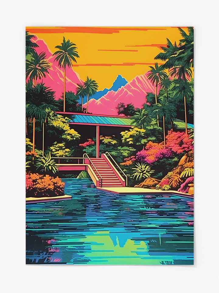 Psykedelisk collage Print nr. 2 for engroshandel hos Collett Studios