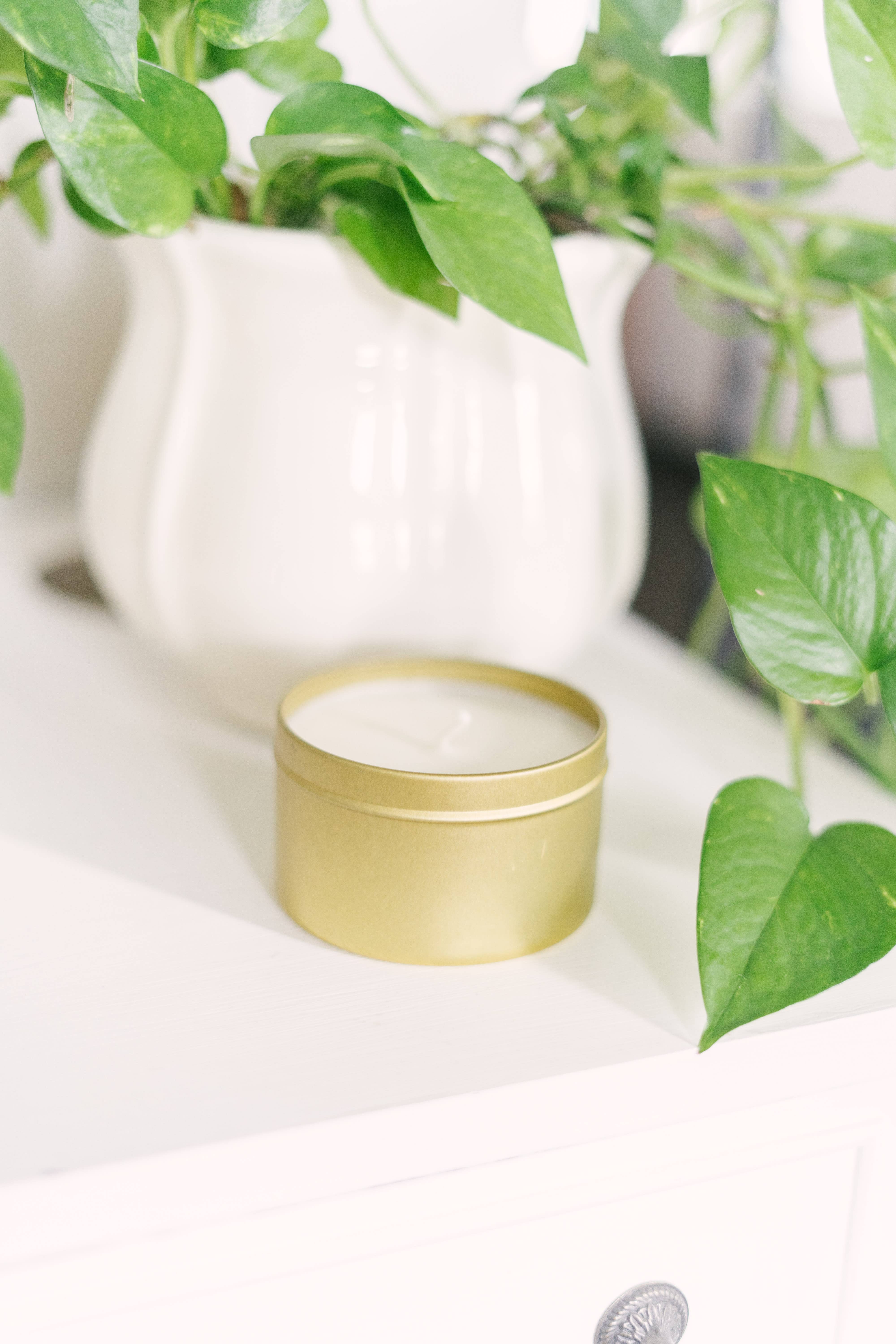 River Birch Candles - Wholesale Travel Candles - 8oz Unlabeled Gold Tin Soy Candle-Private Label-Brandless4