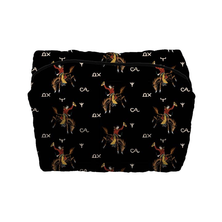 Ida Mae Home - Wholesale Makeup/Cosmetic Bag - Lazy J Black Quilted Makeup Bag5