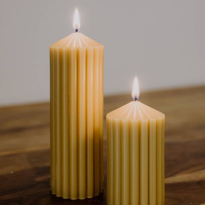 Lumiere Chandlery - Wholesale Pillar candle - Traditional Column Pillars (Bees Wax)3