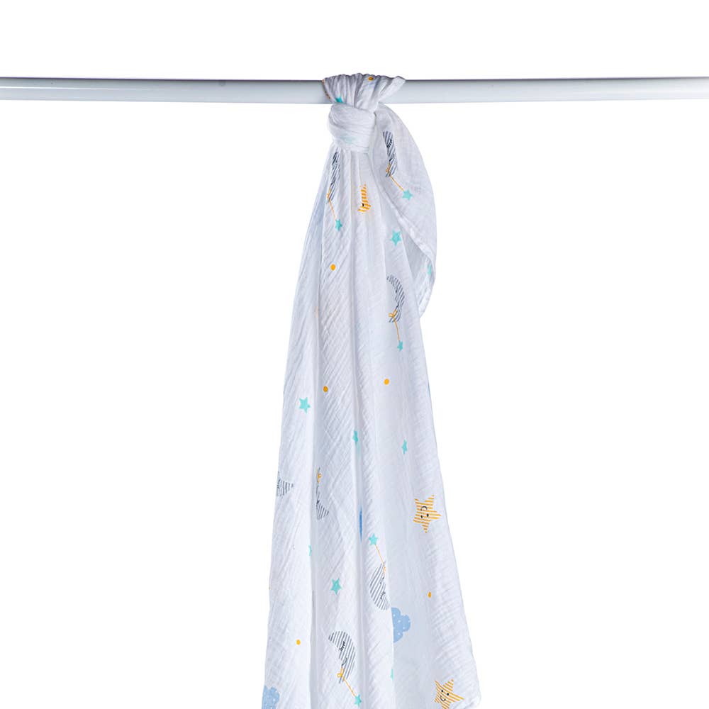 Lulujo Baby - Wholesale Swaddle - Baby - Muslin Swaddle Blanket – Dreamland (47" x 47") 3