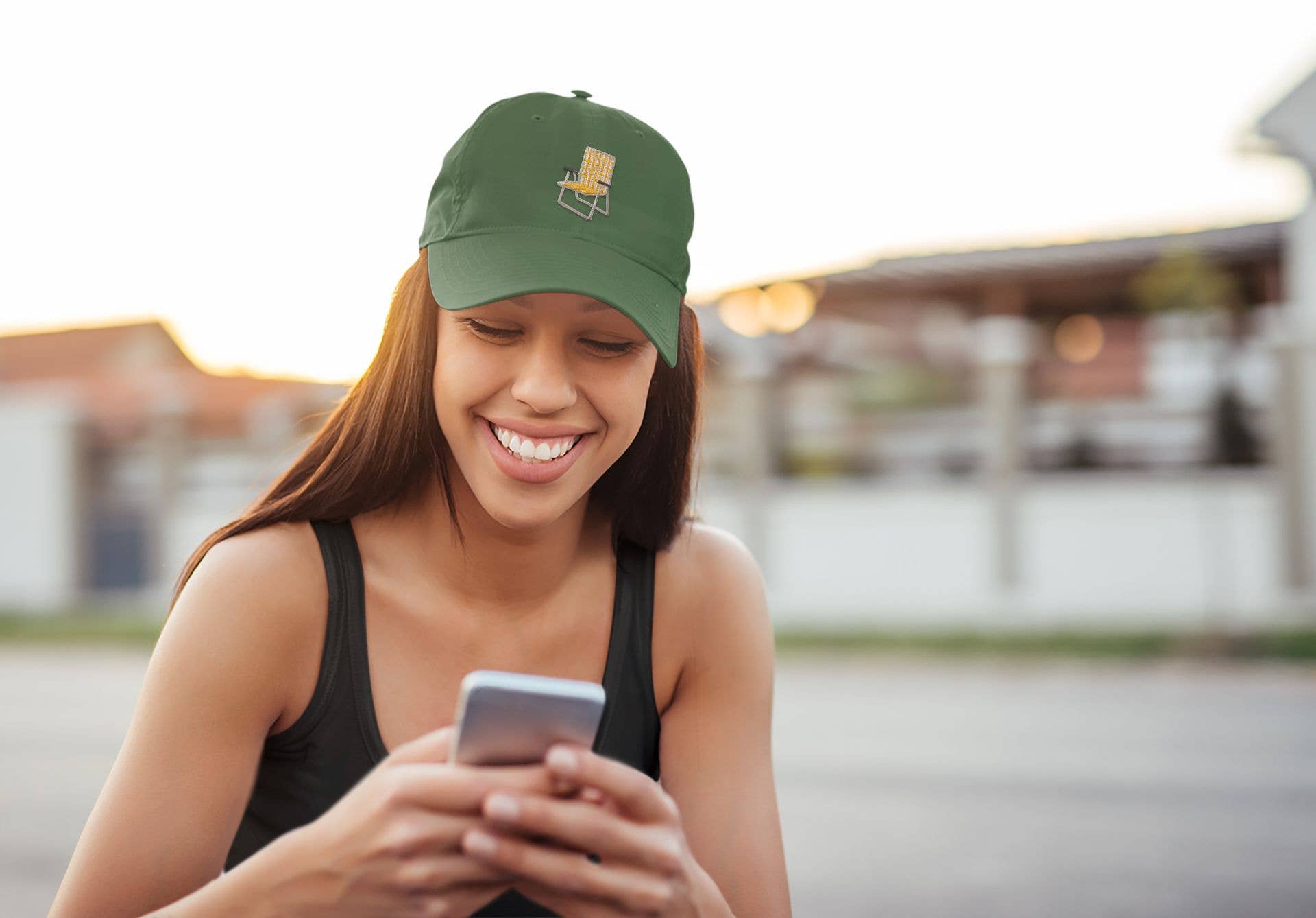 Wholesale Applique - Wholesale Patch - Vintage Gele Geweven Tuinstoel, Kamperen, Strijkembleem2