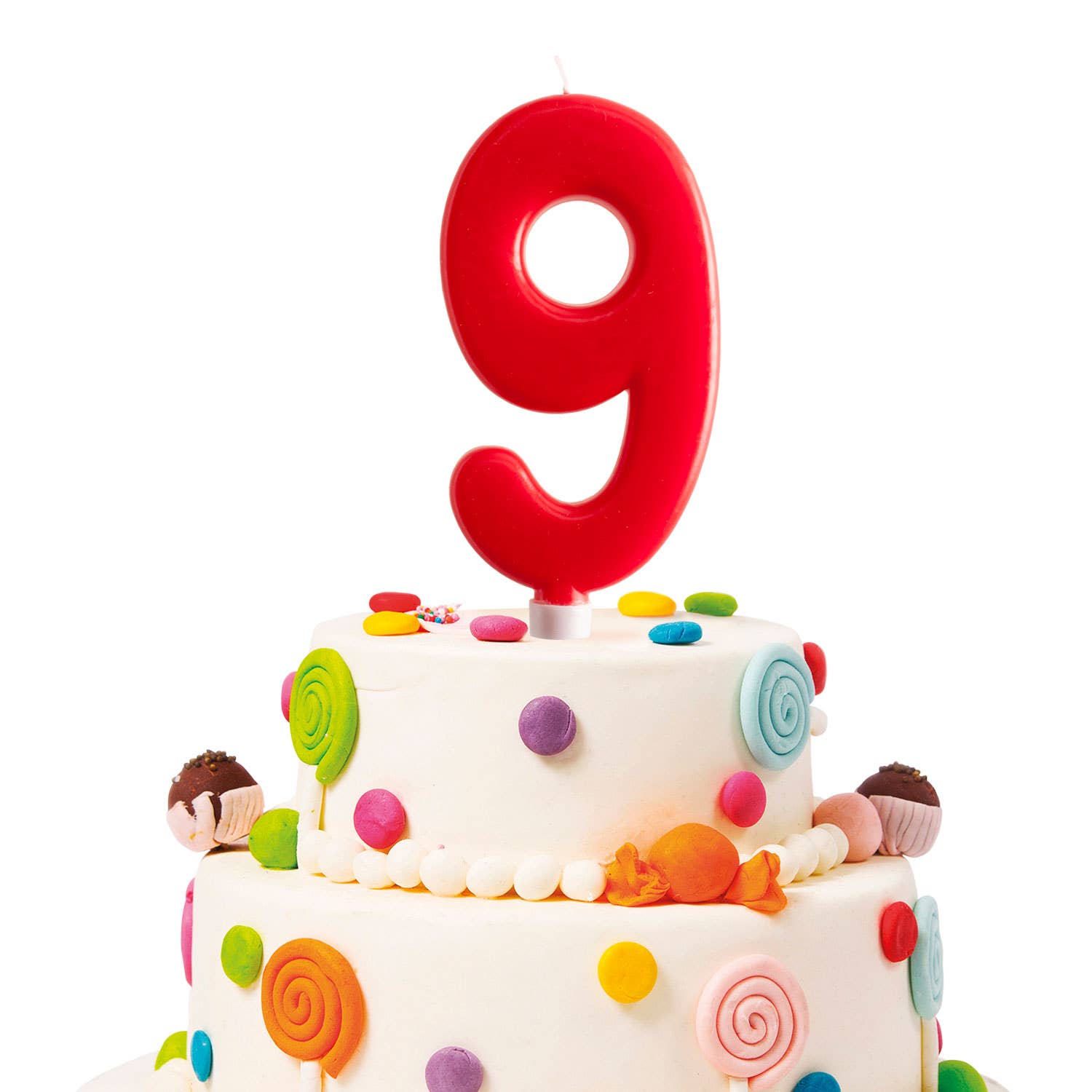 red Giant birthday candle for cakes, 15 cm for wholesale on Faire36