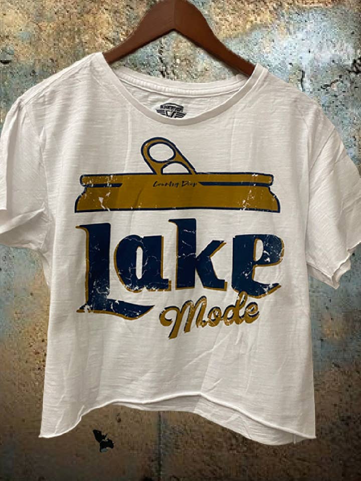 Lake Mode regular Cropped T shirt for wholesale by Country Deep Apparel