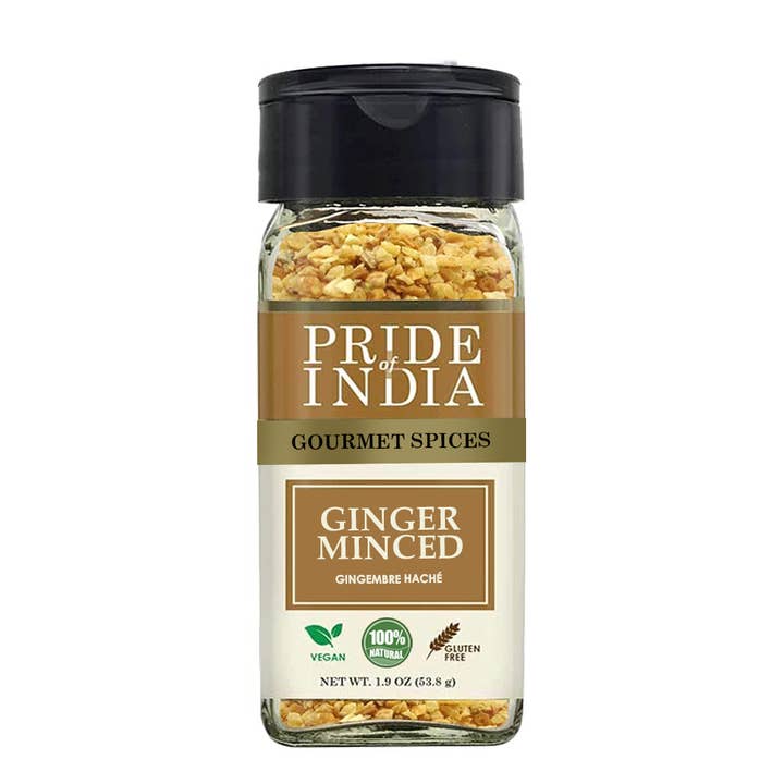 Pride of India — Ingwer gehackt ganz — Gourmet-Gewürz für den Großhandel von PRIDE INDIA BRANDS