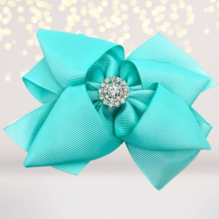 Chicky Chicky Bling Bling - Vendita all'ingrosso Fiocco per capelli - Bambini - Fiocco per capelli Basic Boutique con strass di neve1