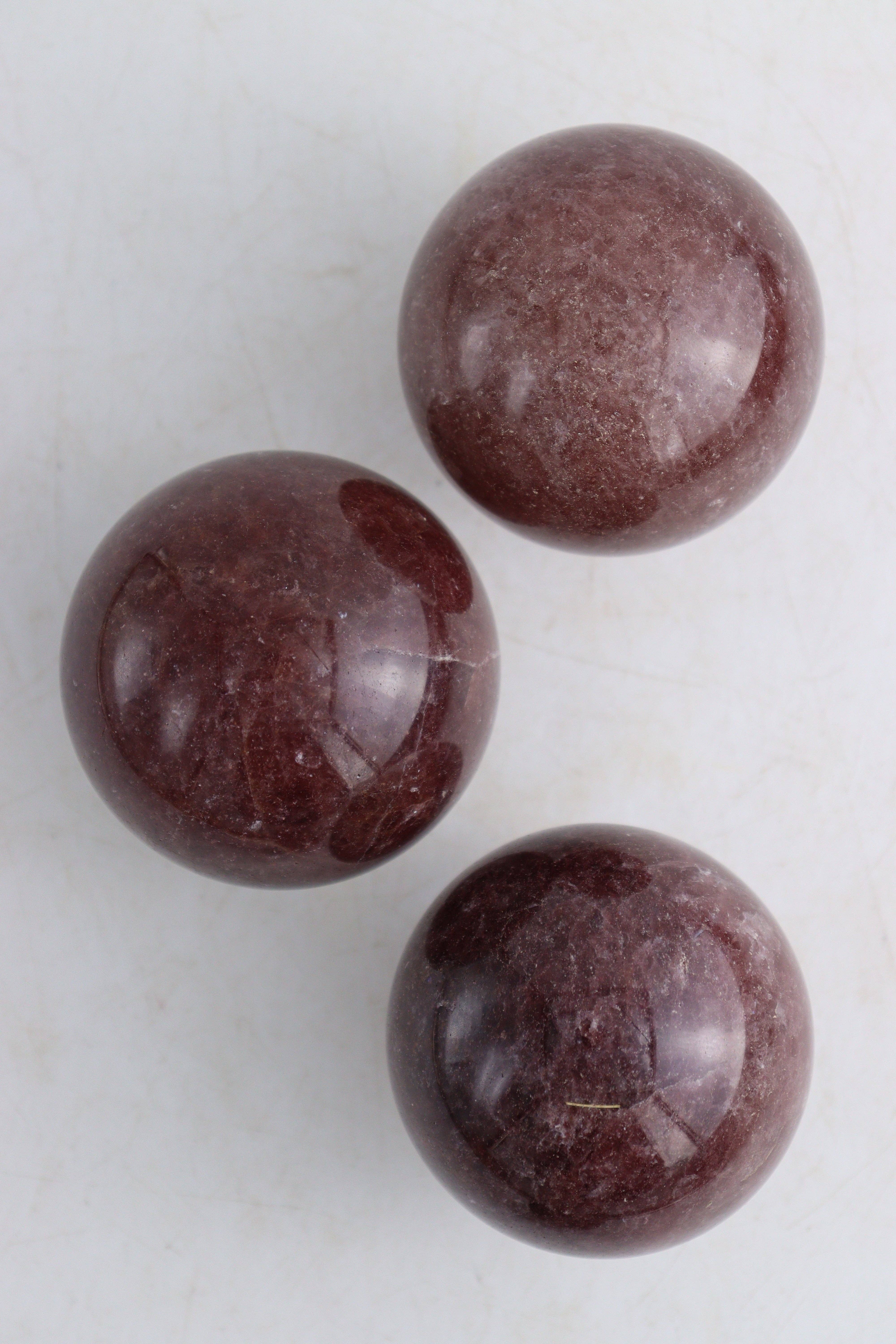 Mi Esperanza Minerals - Wholesale Spiritual Stone/Crystal - Strawberry Quartz Spheres2
