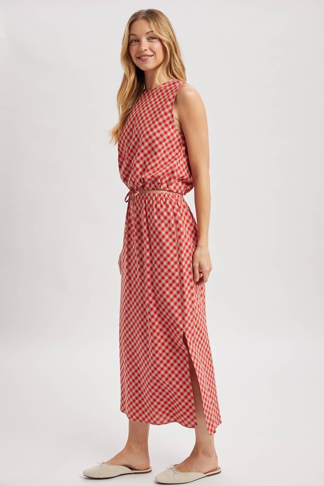 Wishlist Apparel - Wholesale Top & Skirt Set - Women's - PLAID TANK TOP AND SKIRT SET / WL25-115649