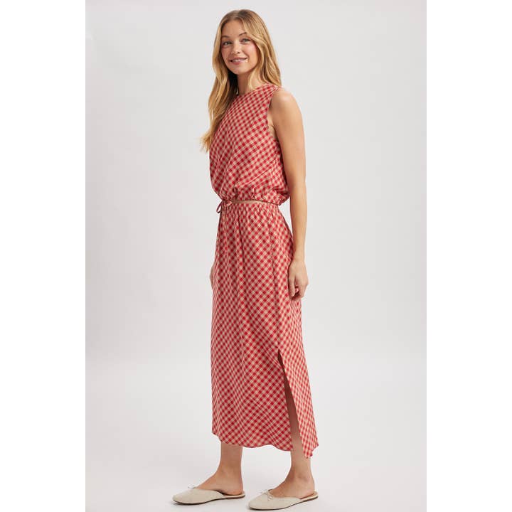 Wishlist Apparel - Wholesale Top & Skirt Set - Women's - PLAID TANK TOP AND SKIRT SET / WL25-115649