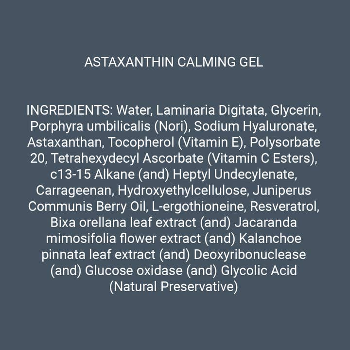 Spa Technologies - Wholesale Facial Serum/Concentrate - Astaxanthin Calming Gel3