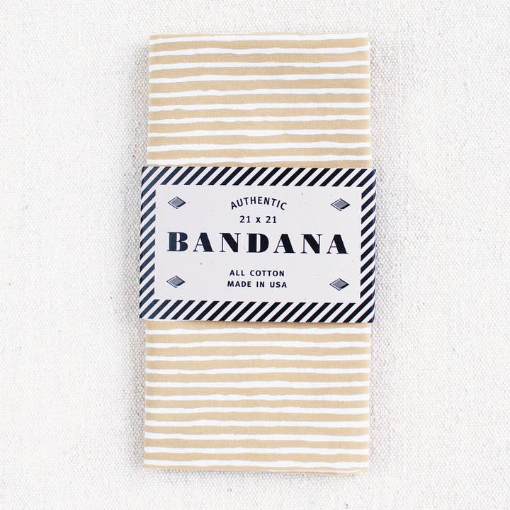 Sand Striped Bandana for wholesale by Abracadana