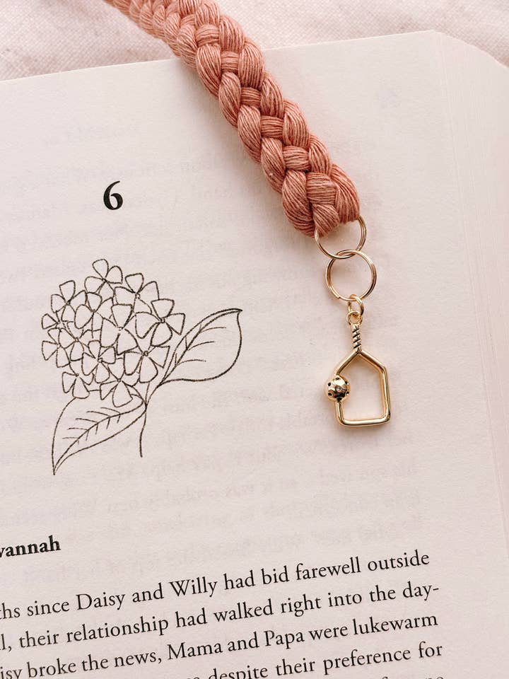Pickleball Charm Bookmarks - Bookish Gifts for wholesale by Offhand Fibers