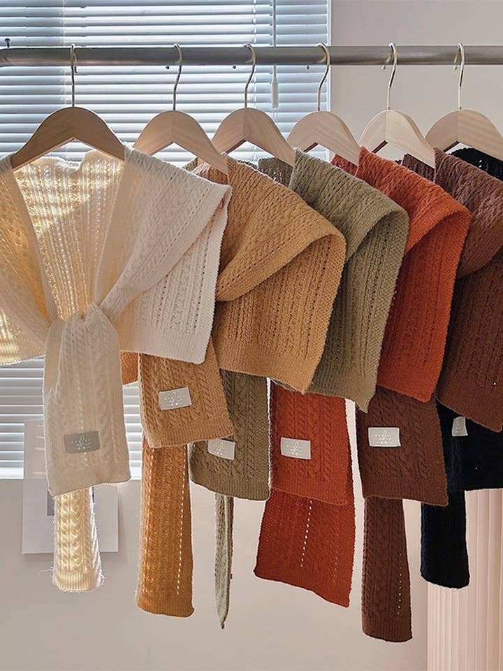 CWMM10402_SOLID KNIT SHAWL CAPE SCARF FOR WOMEN for wholesale by NINEXIS