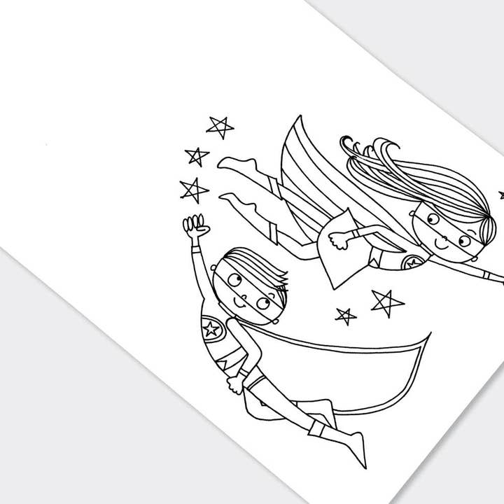 Rachel Ellen - North America - Wholesale Coloring Book - Kids & Baby - Children's Super Hero Colouring Book