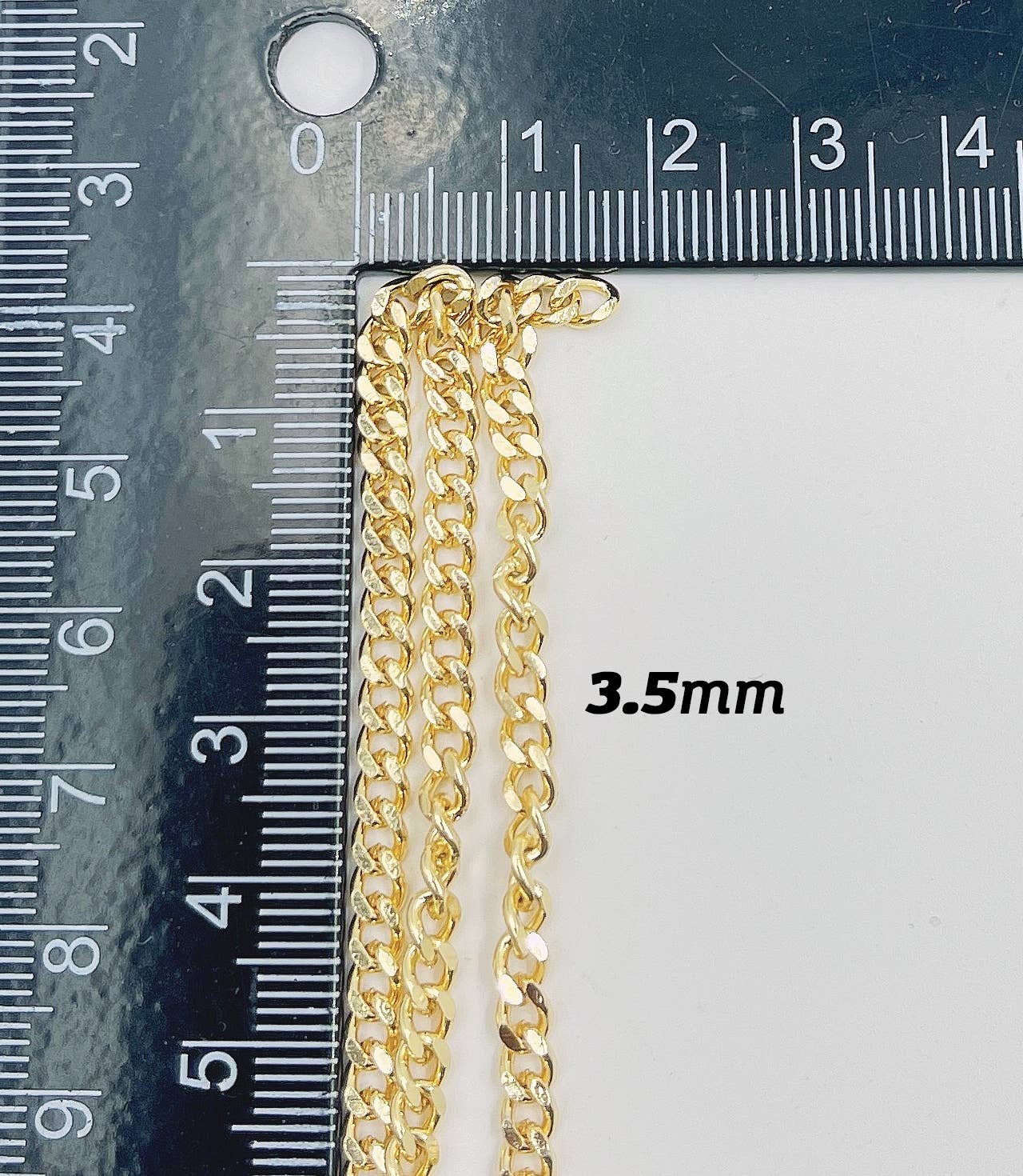 Beads Creation - Wholesale Craft Supplies - Cuban Curb Chain by Foot, Wholesale Bulk Roll Chain, CH1044