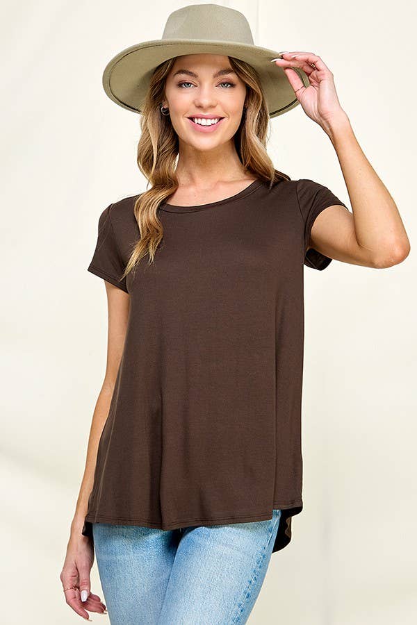 Chris & Carol Apparel - Wholesale Tunic - Women's - XJ413145T - Perfect Solid Plus Size Basic Tee Short Sleeve29