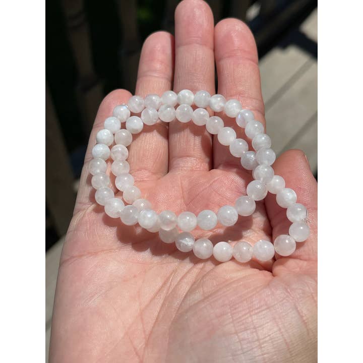 Tumbledshop - Wholesale Beaded Bracelet - Rainbow Moonstone Bracelet, Crystal Jewelry