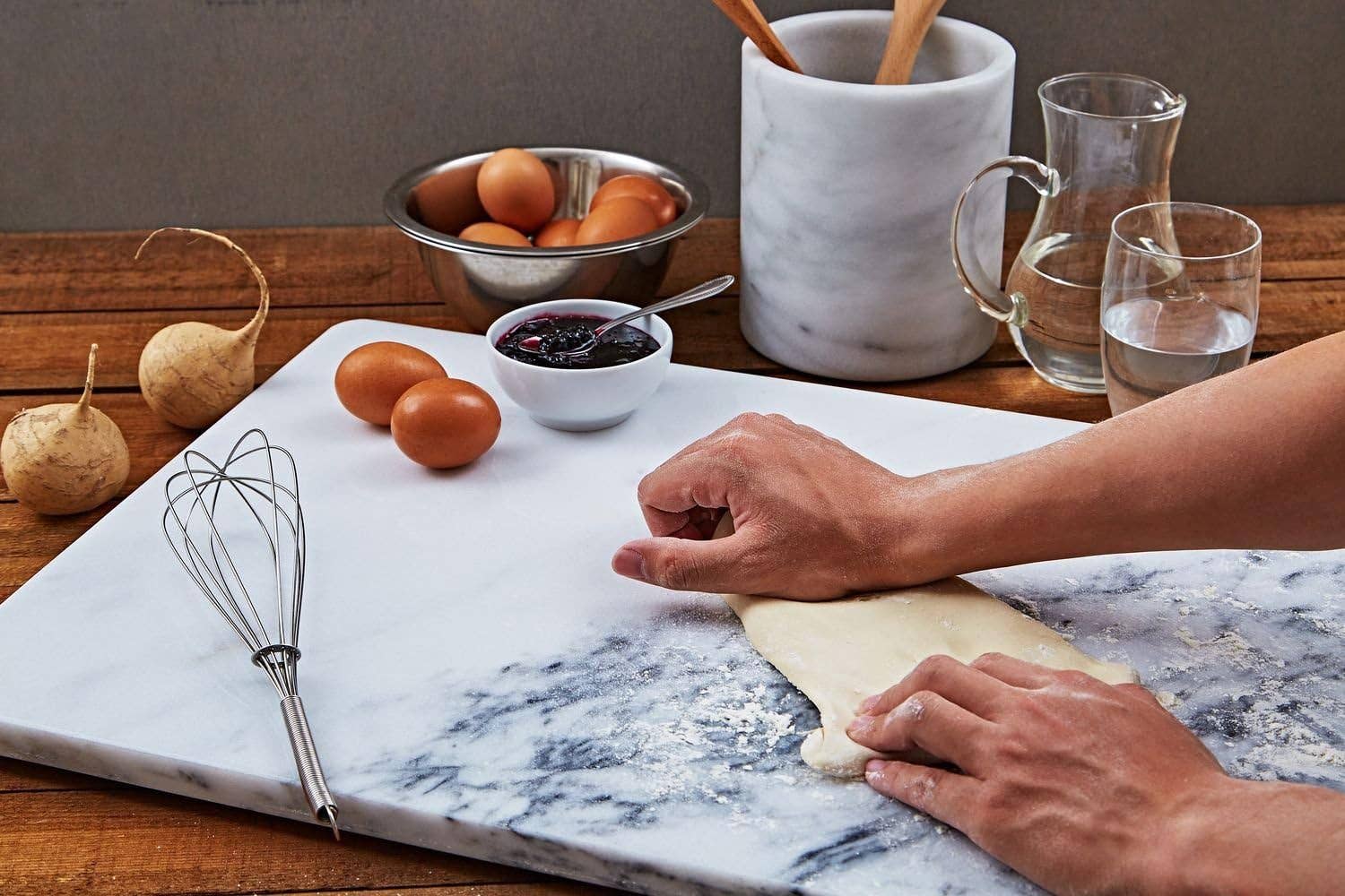 Artifacts Trading Company – wholesale Cutting board – Marble Pastry Board – Cool Baking Surface4