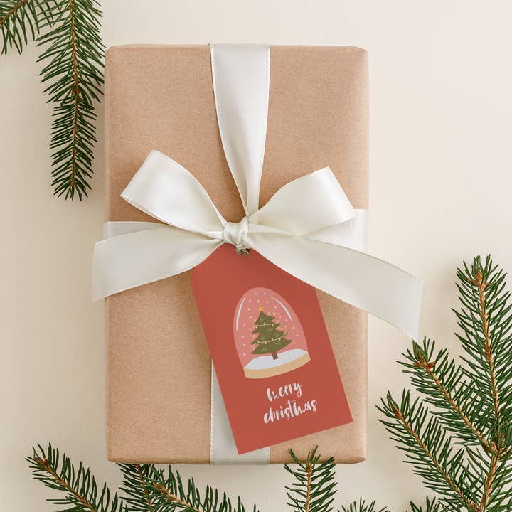 Christmas Globe Gift Tag for wholesale by Flora and Mae Creative