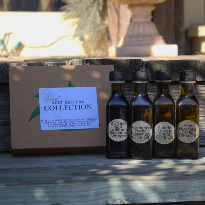 4-Pack Mini Favorites Collection for wholesale by Salado Olive Oil Company