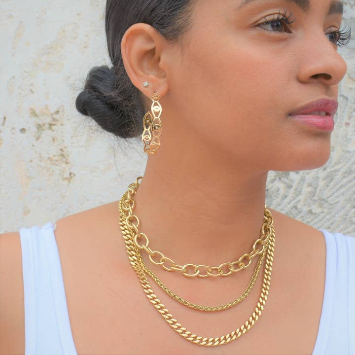 Liza Schwartz Jewelry - Wholesale Hoop Earrings - Evil Eye Hoops - Click for more colors1