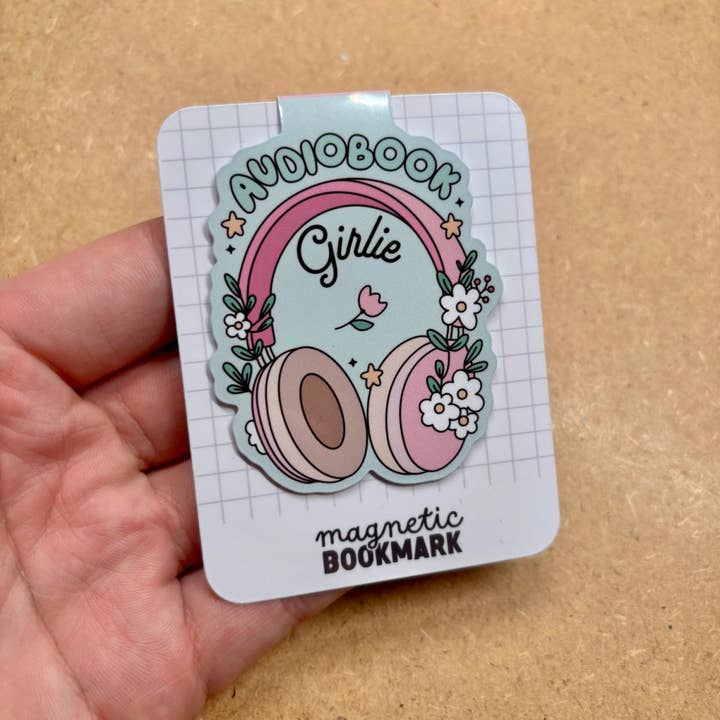 Audiobook Girlie | Magnetic Bookmark for wholesale by Stickiply
