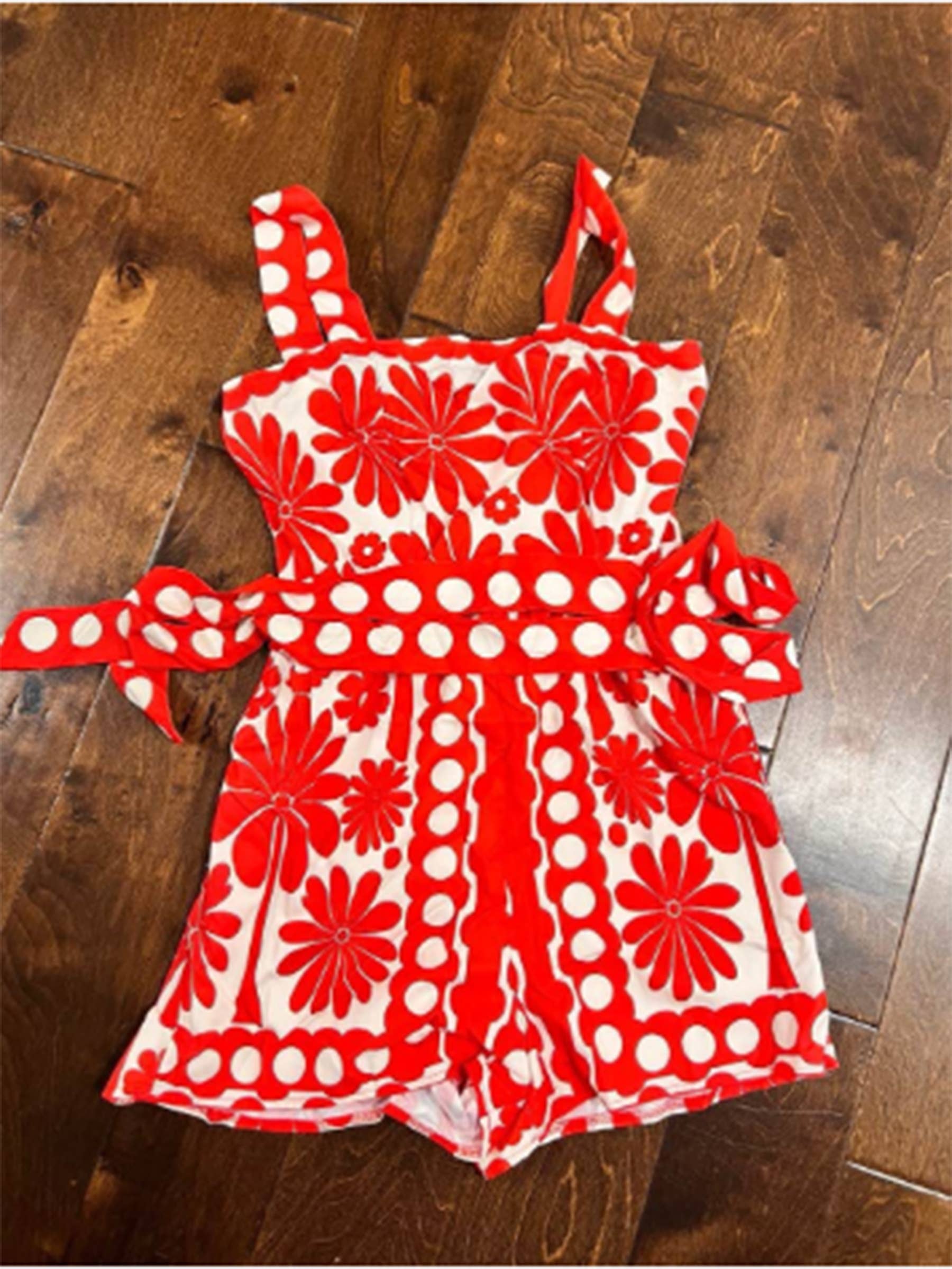 Wholesalesir - Wholesale Romper - Women's - Printed Sleeveless Button Tied Jumpsuit5