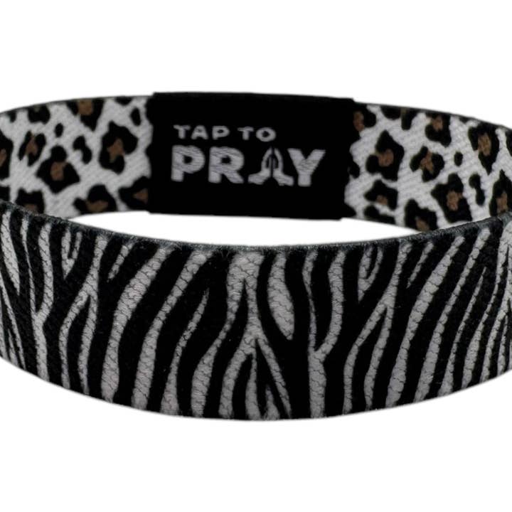 Versible - Wholesale Wristband - Tap To Prayâ„¢ Wristbands - Safari Zebra