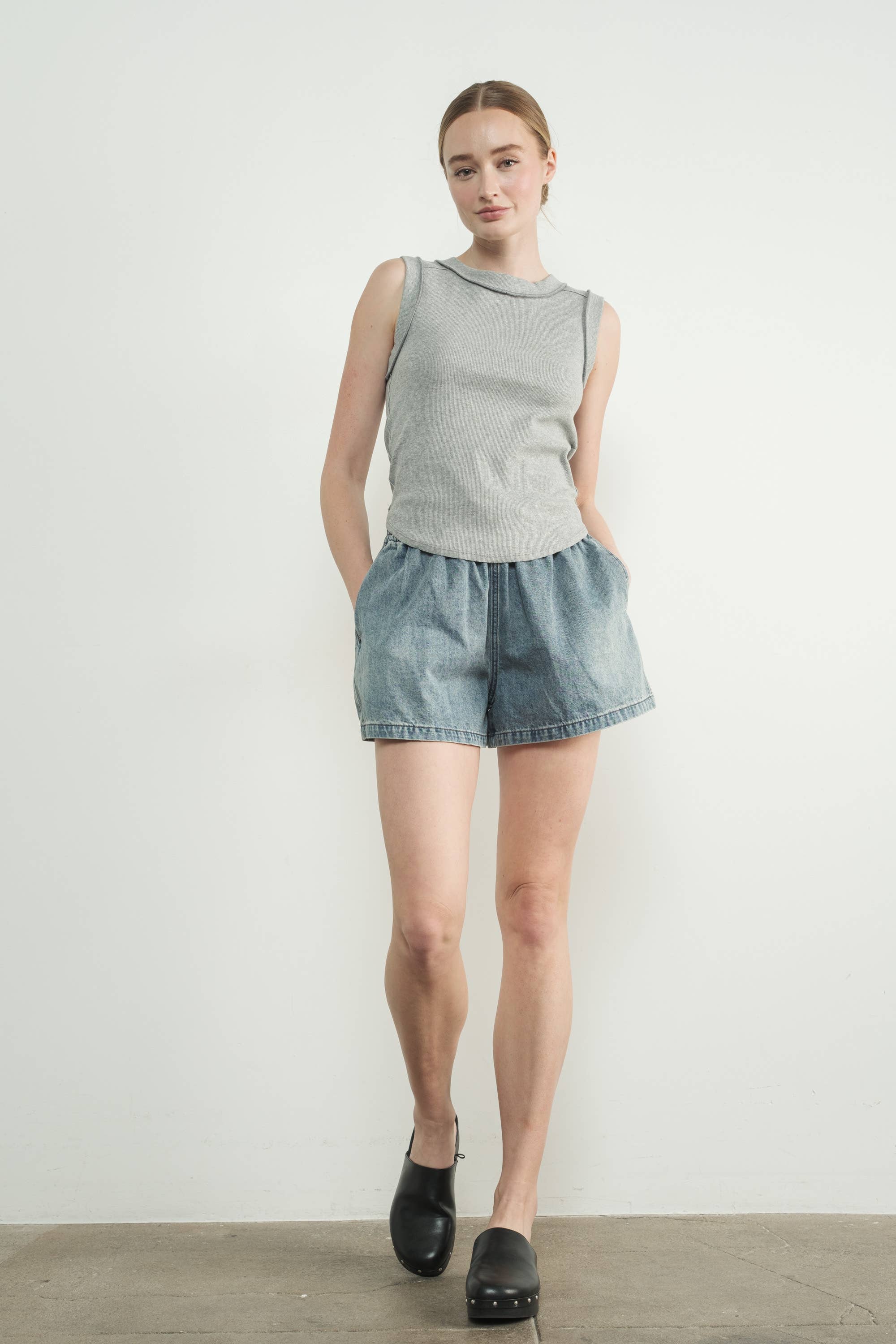 Aaron & Amber - Wholesale Knee Sleeve - MAT3232 RIBBED JERSEY INSIDE OUT TANK19