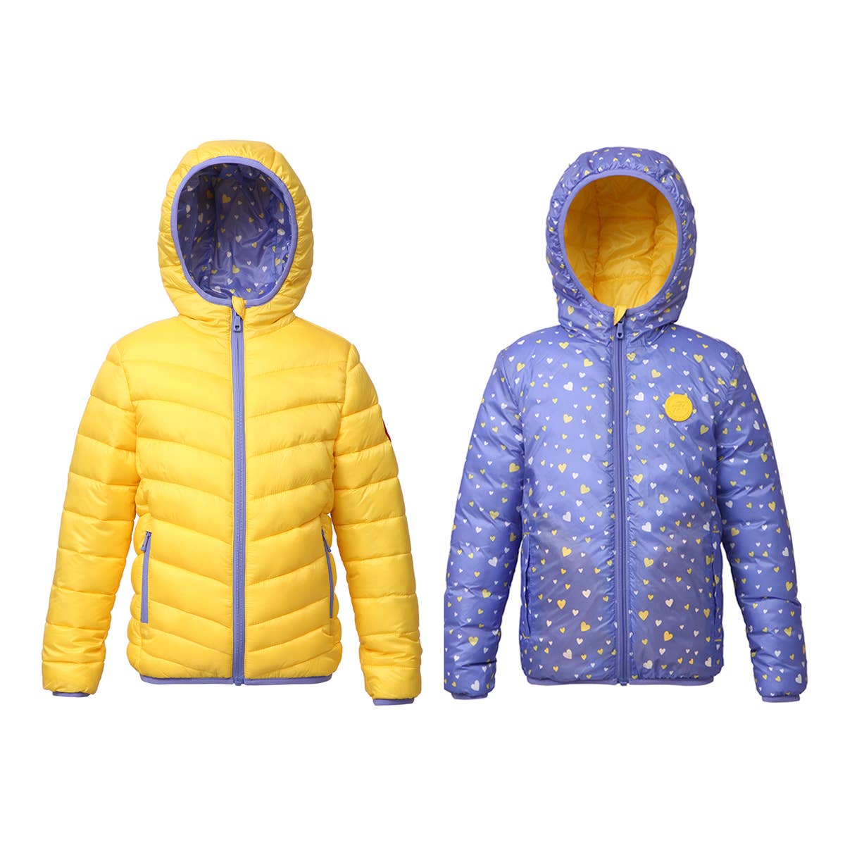 Rokka & Rolla - Wholesale Puffer Jacket - Kids - Girls' Reversible Light Puffer Jacket Coat55