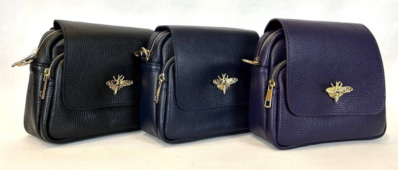 JIJOU CAPRI - Wholesale Crossbody Bag - Women's - Italian Leather Bumble Bee Crossbody Bag JIJOU CAPRI1