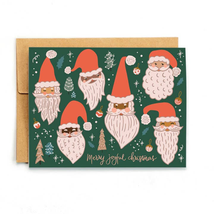 Wild Croft Studio - Wholesale Christmas Card - Santa Variety Greeting Card