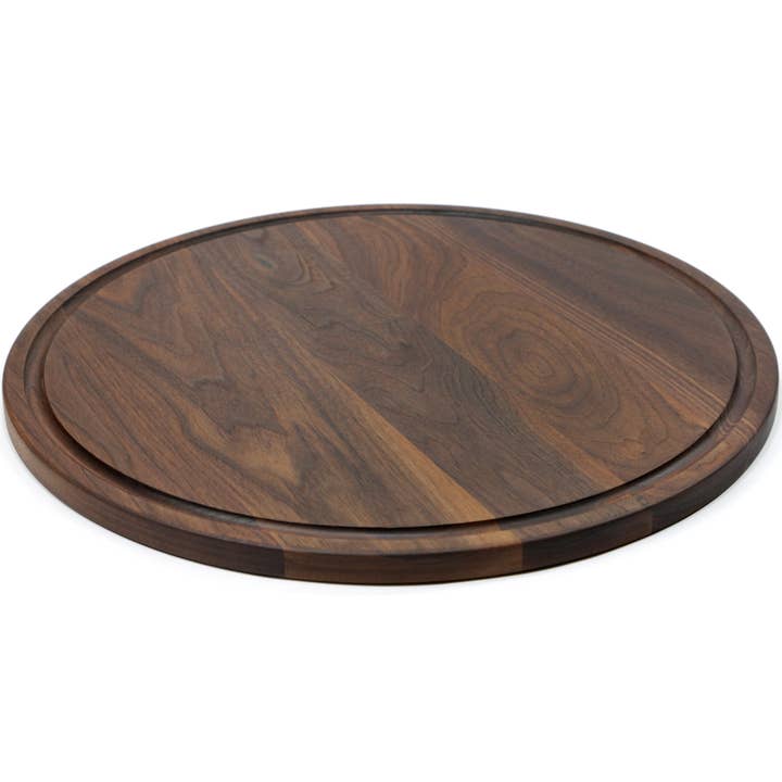 Refine Kitchenware - Wholesale Cheese Board - Large Walnut Round Cheese Board, 18 Inch Round Cutting Board