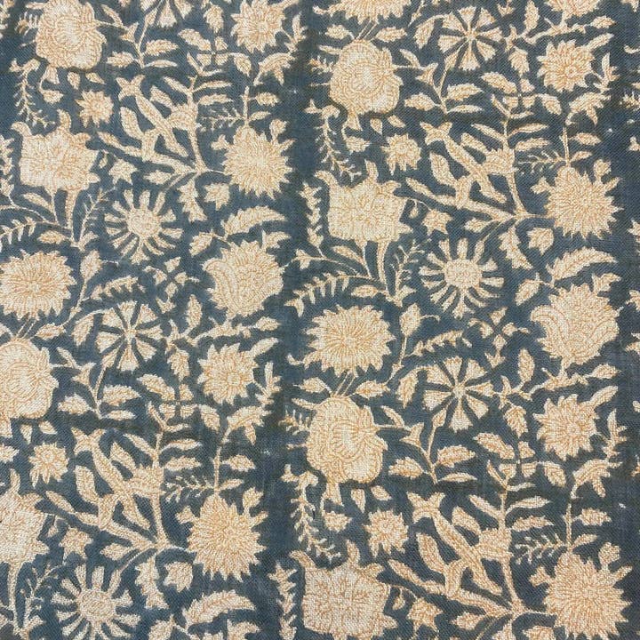 Thread To Form - Wholesale Fabric - Bradley Hand Block Printed Linen Upholstery Fabric16