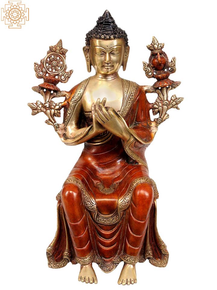 Der zukünftige Buddha Maitreya (ohne Basis) für den Großhandel von Exotic India Art