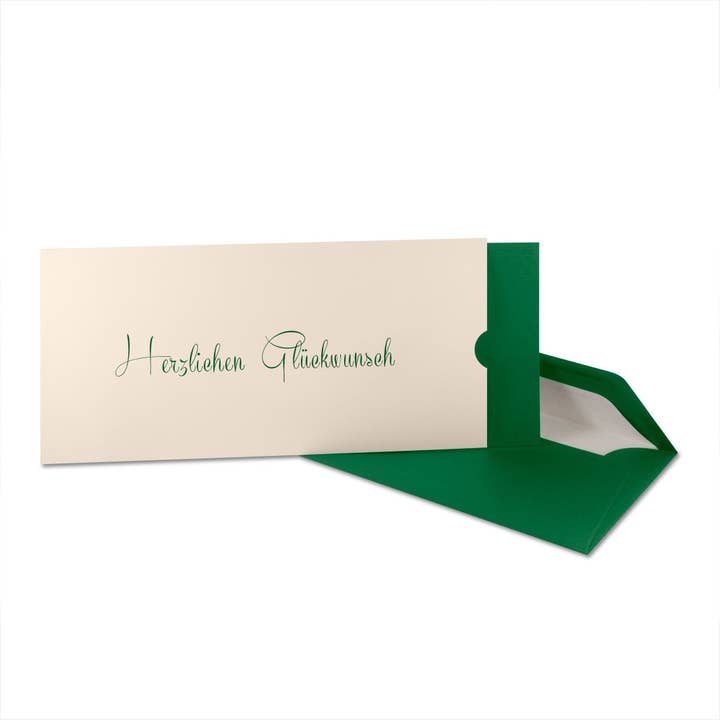 Glückwunschkarte "Herzlichen Glückwunsch" Schuber Farben für den Großhandel von à la carte - Kartenmanufaktur