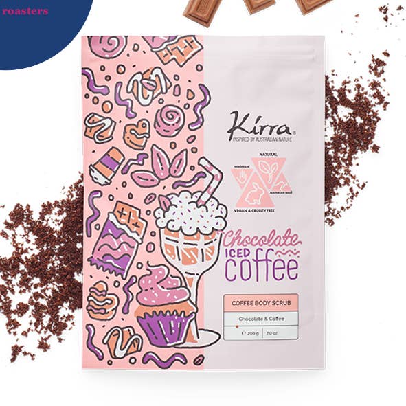 Kirra Schoko-Eiskaffee-Körperpeeling für den Großhandel von Kirra