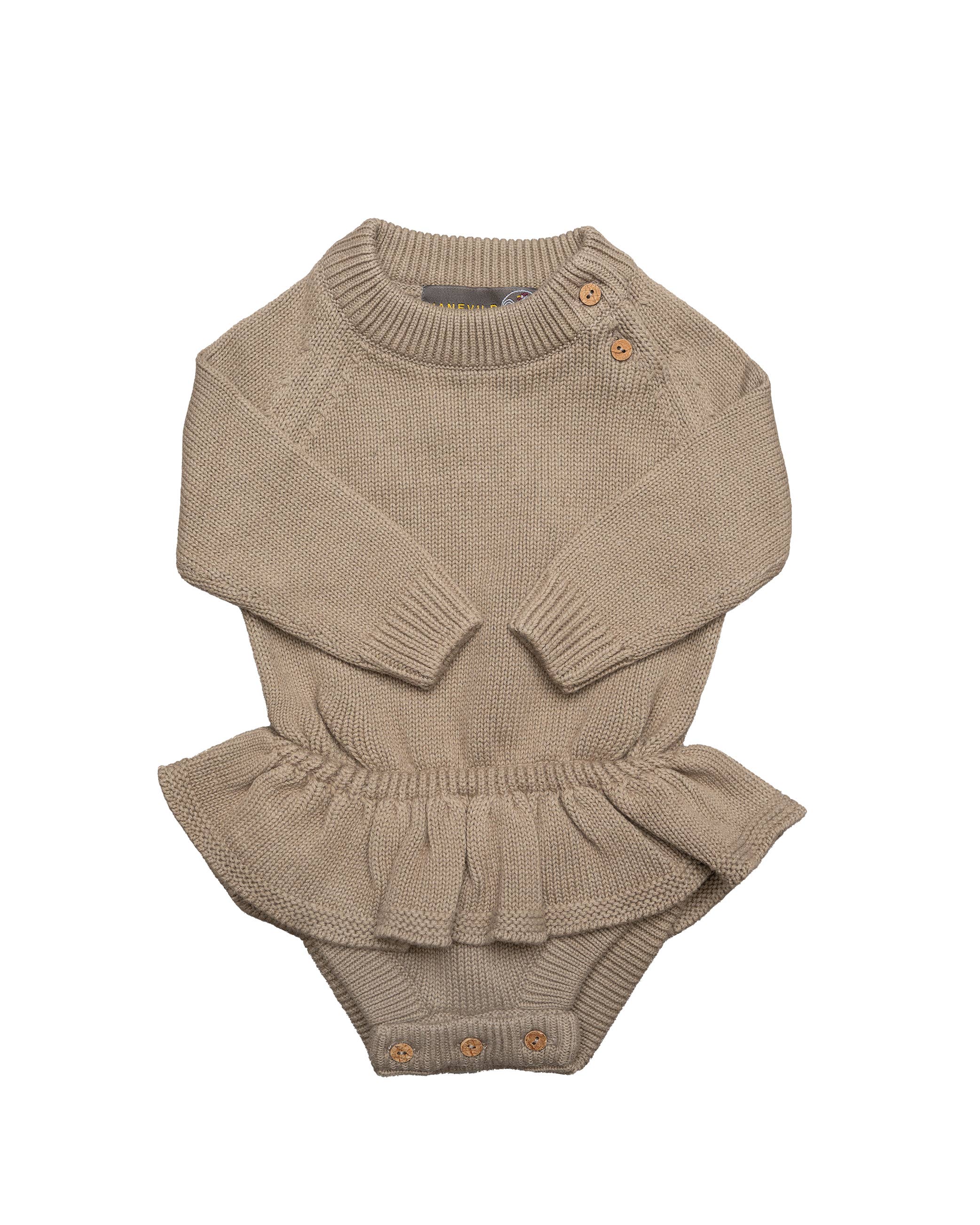 hanevild - Wholesale Bodysuit (Non-Footed) - Baby - Clara, strikket sparkedragt